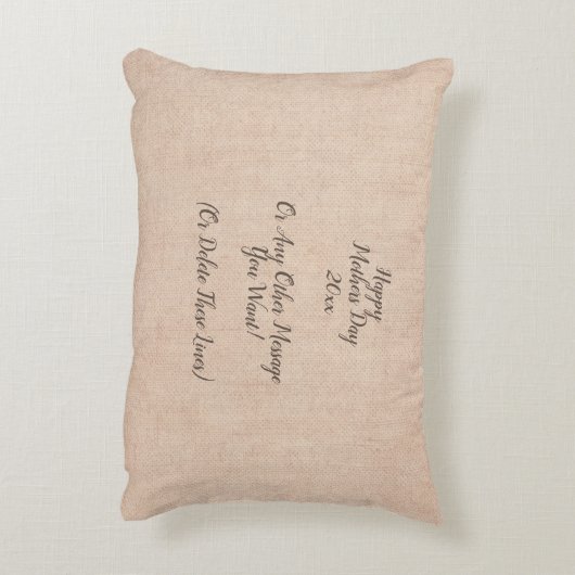 フォトピローおばあちゃん愛する画像の名前を追加 アクセントクッション (裏面(縦))