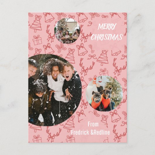 フォトピンクお洒落色 ポストカード (正面)