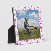 フォトピンクの水色ドットを追加 フォトプラーク (正面)