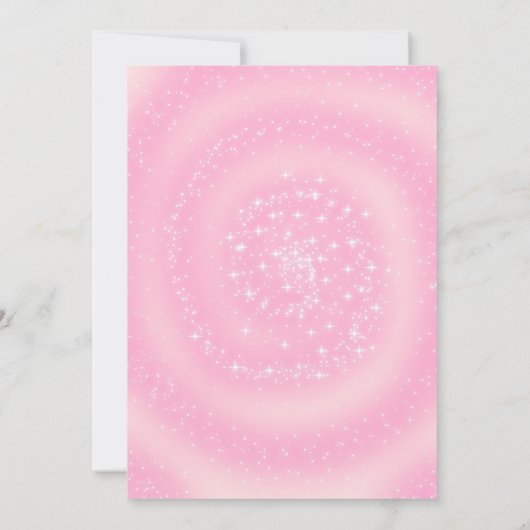 フォトピンクの背景 案内状 (裏面)