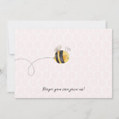 フォトピンクイエロービーFirst Bee-Day 1 Birthday 招待状 (裏面)