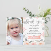 フォトピンクオーネダーランダーサンキューカード 招待状 (スタンド正面)