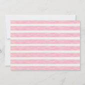 フォトピンククリームユニコーンマジカルデー1st誕生日 招待状 (裏面)