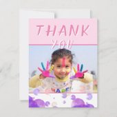 フォトピンクバブルガーリー子供の誕生日パーティー (正面)