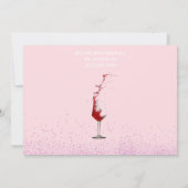 フォトピンクパープル30と素晴らしい誕生日パーティー 招待状 (裏面)