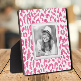フォトピンクヒョウ縁ど フォトプラーク