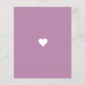 フォトピンクフィルター婚約パーティ招待状 チラシ (裏面)