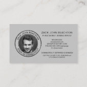 *～*フォトピンクブルー大理石署名剤 名刺 (裏面)