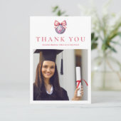 フォトピンクボウディスコボール卒業パーティー サンキューカード (スタンド正面)