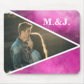 フォトピンクモノグラム マウスパッド (正面)