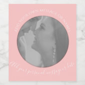 フォトピンクワインラベルの作成 ワインラベル (シングルラベル)