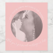 フォトピンクワインラベルの作成 ワインラベル (シングルラベル)