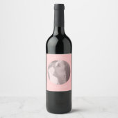 フォトピンクワインラベルの作成 ワインラベル (正面)