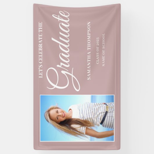 フォトピンク卒業 横断幕 (縦)