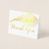 フォトピーコックサンキュータイポグラフィ銀箔 箔カード (正面)