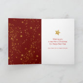 フォトピースラブジョイ引用文スクリプト金ゴールドスターモダン シーズンカード (内部)