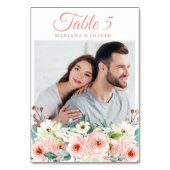 フォトピーチフローラ結婚ズ テーブルナンバー (裏面)