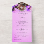 フォトピ結婚ンクの全招待状 オールインワン招待状 (内側)