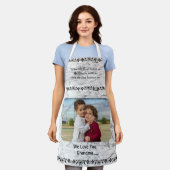 フォトファミリの追加 エプロン (着用した状態)