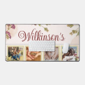 フォトファミリパーソナライズされたデスクトップマット、マウスパッド デスクマット (キーボード&マウス)