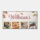 フォトファミリパーソナライズされたデスクトップマット、マウスパッド デスクマット (正面)