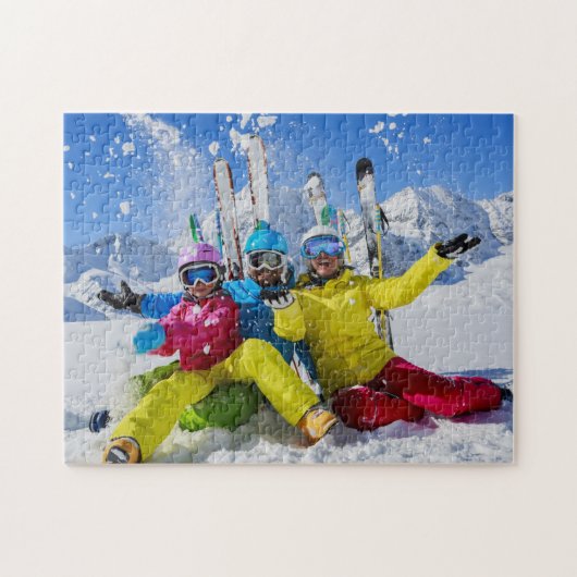 フォトファミリーおもしろい写真 ジグソーパズル (横)