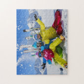 フォトファミリーおもしろい写真 ジグソーパズル (縦)