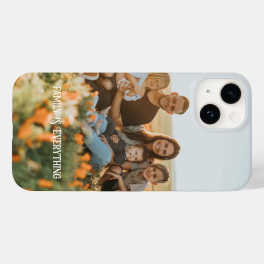 フォトファミリーのフォトドッグフォトキッズフォトの追加 Case-Mate iPhoneケース (裏面 (横))