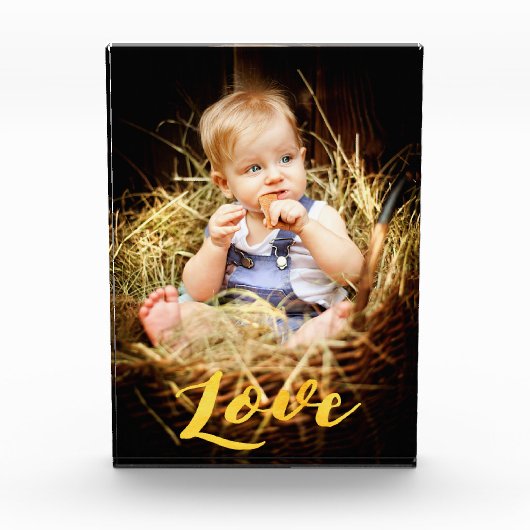 フォトファミリーの子どもの愛のスクリプト フォトブロック (正面)