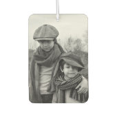 フォトファミリーカスタムのパーソナライズ カーエアーフレッシュナー (正面)