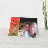 フォトファミリークリスマス折りカード カード (正面)