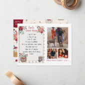 フォトファミリーコラージュ国クリスマスカード ノートカード (正面/裏面インサイチュ)