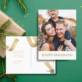 フォトファミリージョイホリデークリスマスフェイズ聖なる書物、 経典 ポストカード