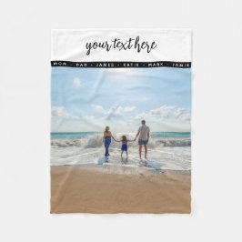 フォトファミリーパーソナライズされたラブメモリーズ フリースブランケット