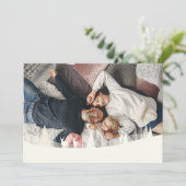 フォトファミリーホリデーズクリスマスウィンターシーン シーズンカード (スタンド正面)