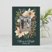 フォトファミリーメリーと明るいクリスマス シーズンカード (スタンド正面)