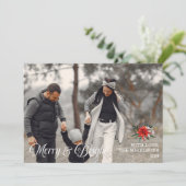 フォトファミリーメリーと明るいクリスマス シーズンカード (スタンド正面)