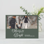 フォトファミリーメリーと明るいクリスマス シーズンカード (スタンド正面)