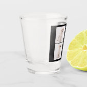 フォトファミリーモノグラムコラージュの作成 ショットグラス (左)