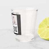 フォトファミリーモノグラムコラージュの作成 ショットグラス (右)