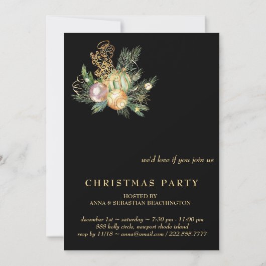 *~*フォトファミリー企業のAP20クリスマスパーティーイン 招待状 (裏面)