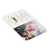 フォトファミリー初めてのクリスマスベビーポインセチア マグネット (右側)