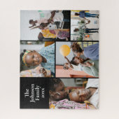 フォトファミリー記念碑(5枚) ジグソーパズル (縦)