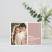 フォトファミリー | Happy Valentines Day ポストカード (スタンド正面)