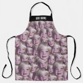 フォトファンキーコラージュを作成するカスタム顔 エプロン (正面)