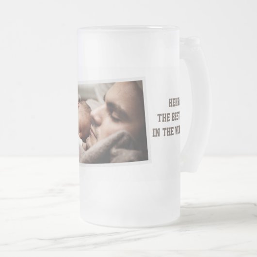 フォトファーザーズ日 フロストグラスビールジョッキ (正面右)