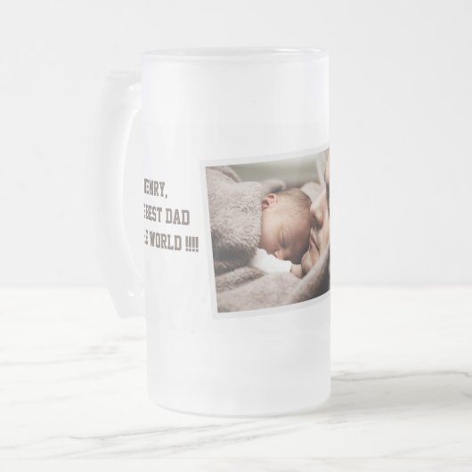 フォトファーザーズ日 フロストグラスビールジョッキ (正面左)