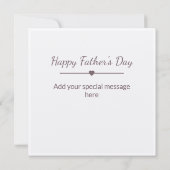 フォトファーザーデイカードを送る (裏面)