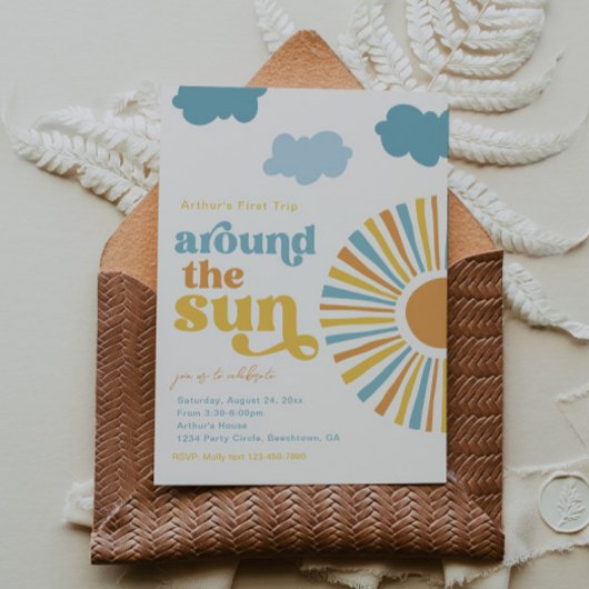 フォトファーストのまわりにトリップザサン招待状 招待状