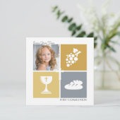 フォトファーストコミュニオン招待状 招待状 (スタンド正面)